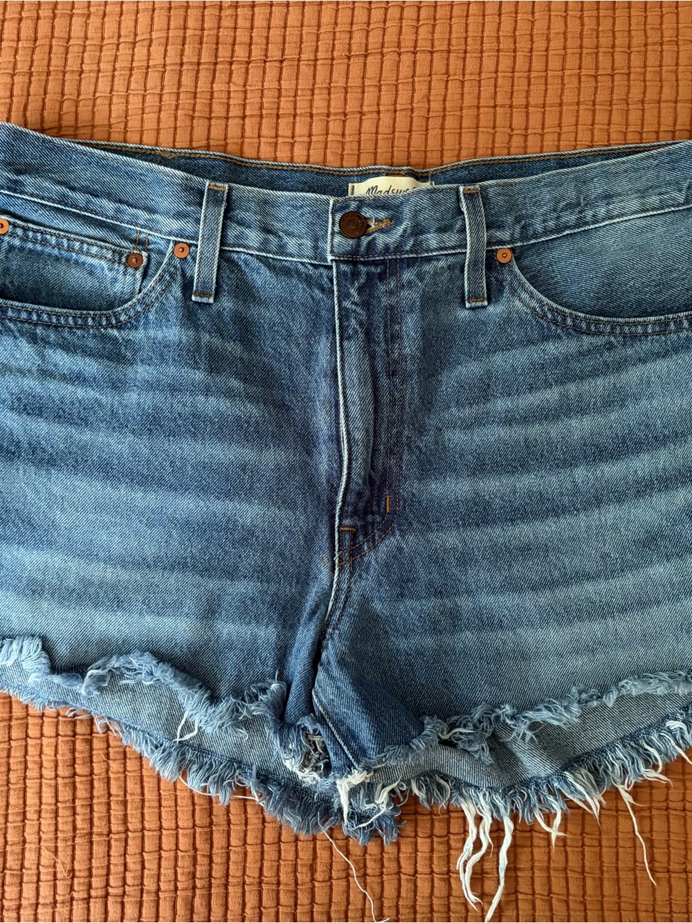 Madewell Denim Boyjean Cutoff Shorts
